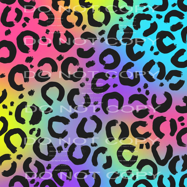 rainbow leopard #4896 Sublimation transfers - Heat Transfer