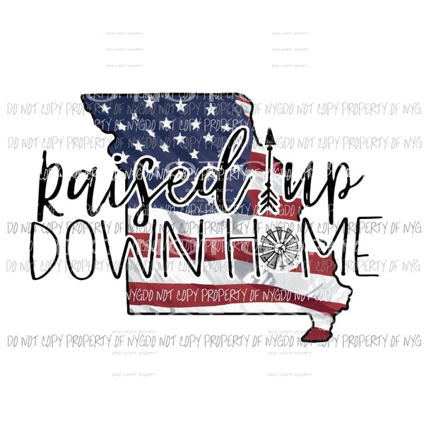 Raised up down home Sublimation transfers Heat Transfer