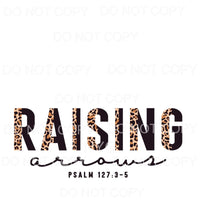 Raising Arrows Half Leopard Black Sublimation transfers - 