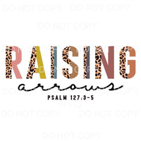 Raising Arrows Half Leopard Neutral Sublimation transfers - 