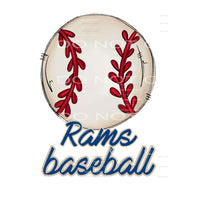 rams baseball #6052 Sublimation transfers - Heat Transfer