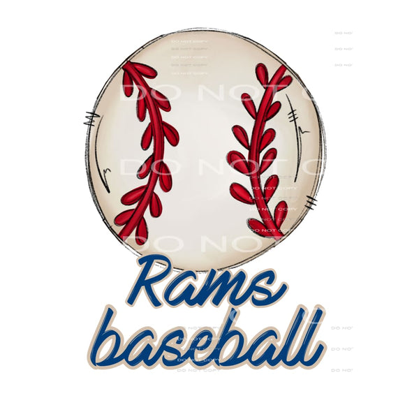 rams baseball #6052 Sublimation transfers - Heat Transfer