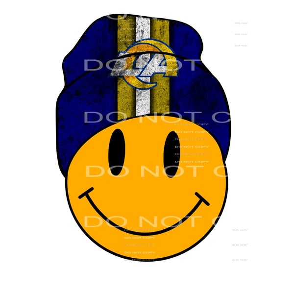 Rams smile face # 9062 Sublimation transfers - Heat Transfer