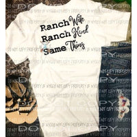Ranch wife sublimation transfer Heat Transfer