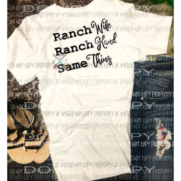 Ranch wife sublimation transfer Heat Transfer