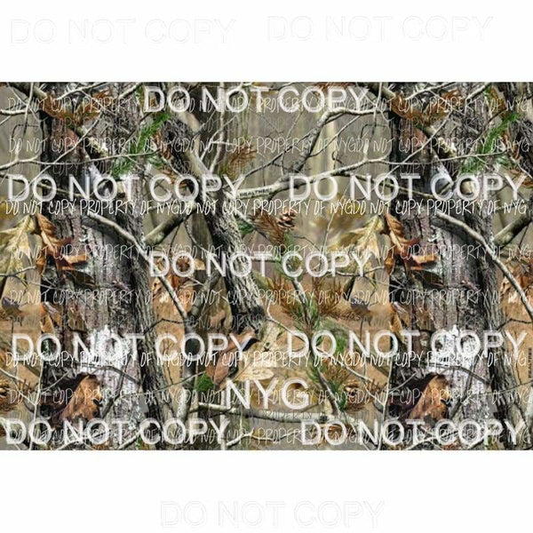 Realtree Camo Sheet #1 Sublimation transfers 13 x 9 inches Heat Transfer