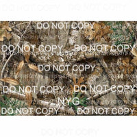Realtree Camo Sheet #7 Sublimation transfers 13 x 9 inches Heat Transfer