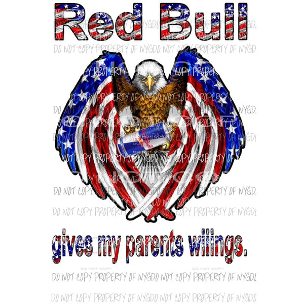 red bull parents Sublimation transfers Heat Transfer