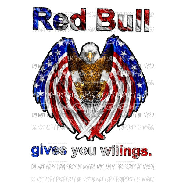 red bull wings 2 Sublimation transfers Heat Transfer
