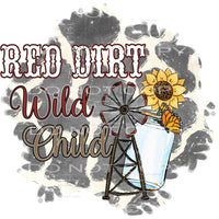 Red Dirt Wild Child #4179 Sublimation transfers - Heat