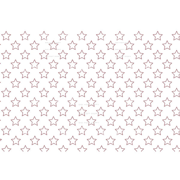 red outline star sheet #6287 Sublimation transfers - Heat 
