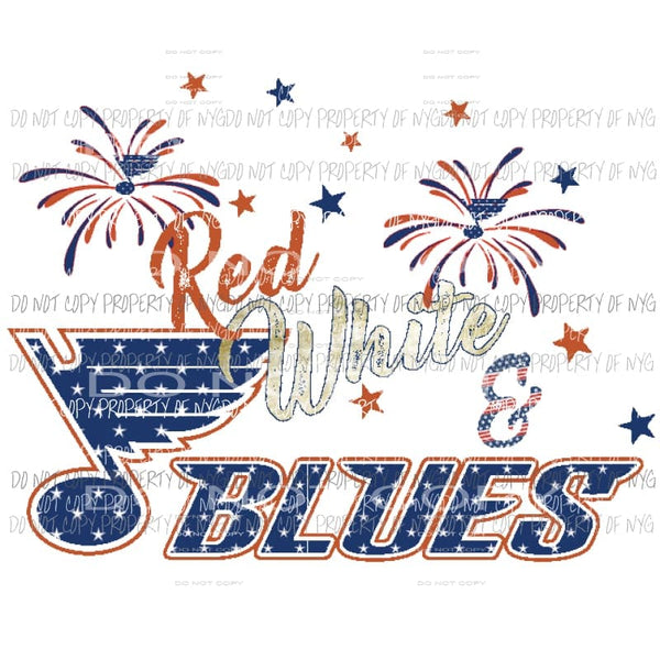 Red white and blues hockey 1 Sublimation transfers Heat Transfer