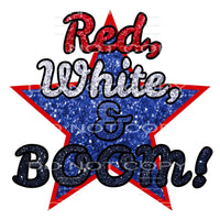 red white and boom #6008 Sublimation transfers - Heat 