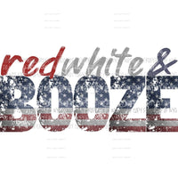 red white and booze Sublimation transfers Heat Transfer