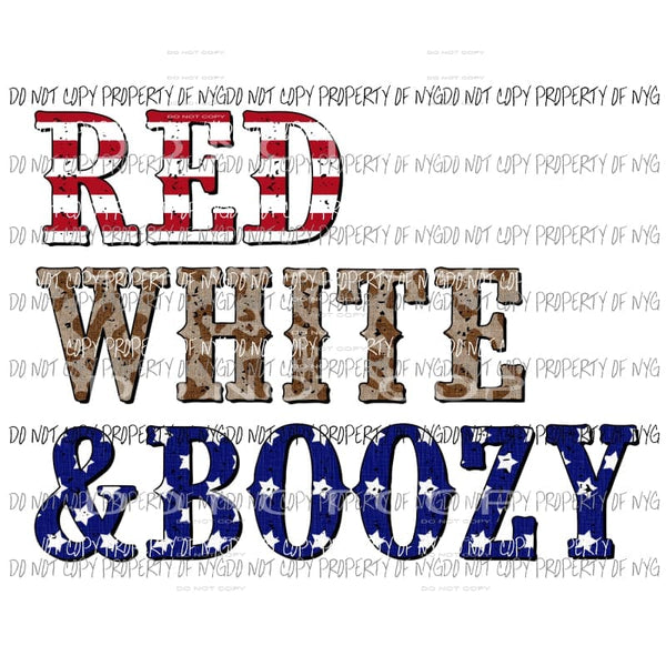 Red White & Boozy Camouflage Sublimation transfers Heat Transfer