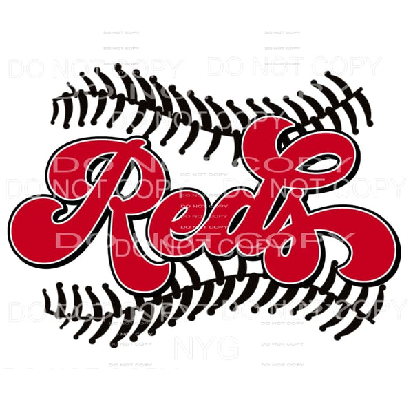Reds Baseball Stitching Cincinnati Sublimation transfers - 