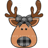 reindeer black #7408 Sublimation transfers - Heat Transfer