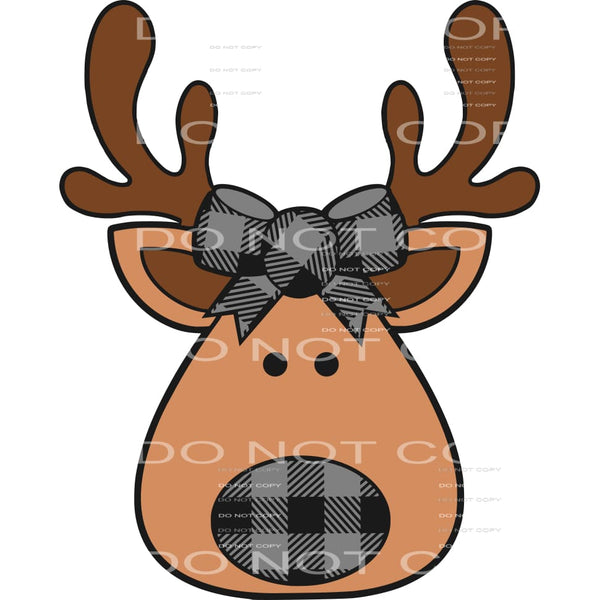 reindeer black #7408 Sublimation transfers - Heat Transfer
