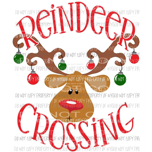 Reindeer Crossing Sublimation transfers Heat Transfer
