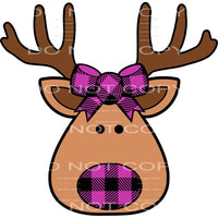 reindeer pink #7407 Sublimation transfers - Heat Transfer