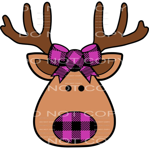 reindeer pink #7407 Sublimation transfers - Heat Transfer