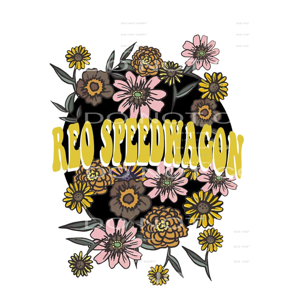REO speedwagon flowers Sublimation transfers - Heat Transfer
