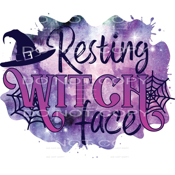 resting witch face #7598 Sublimation transfers - Heat 
