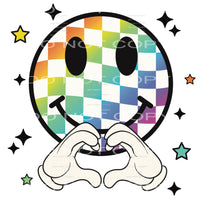 Retro Autism Smiley #4289 Sublimation transfers - Heat