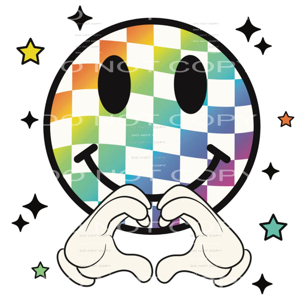 Retro Autism Smiley #4289 Sublimation transfers - Heat