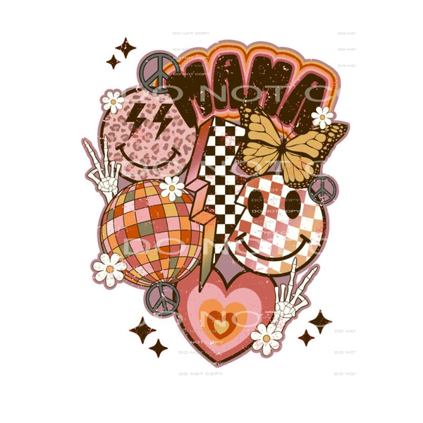 Retro mama # 119 Sublimation transfers - Heat Transfer