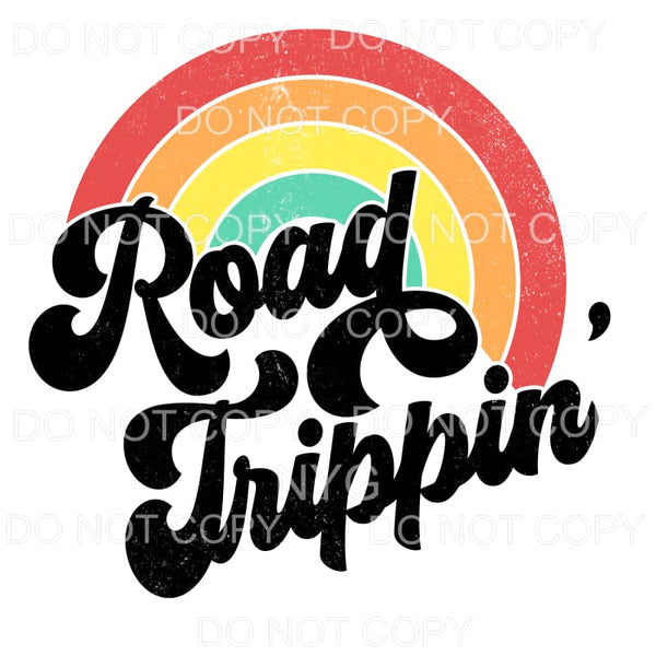 Road Trippin Rainbow Retro Sublimation transfers - Heat 