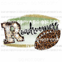 Roadrunners football field leopard Sublimation transfers Heat Transfer