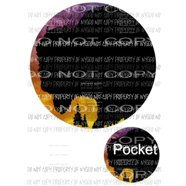 Roam free buffalo with pocket #2 Sublimation transfers Heat Transfer