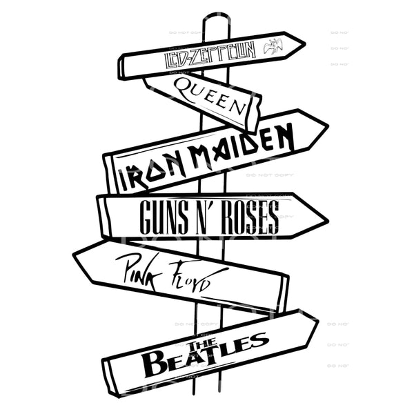 Rock N Roll Street Sign # 77794 Sublimation transfers - Heat