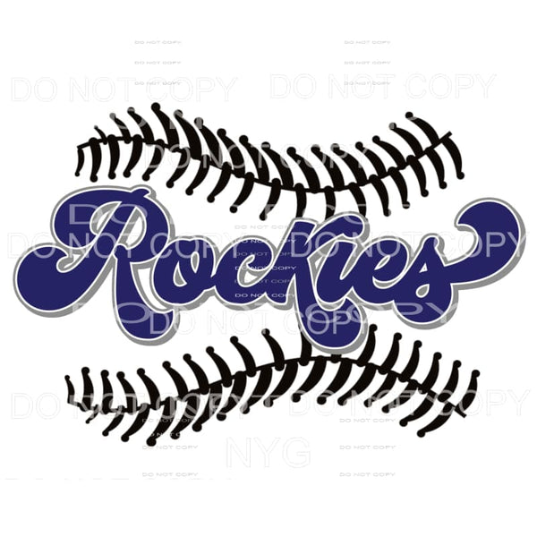 Rockies Baseball Colorado Sublimation transfers - Heat 