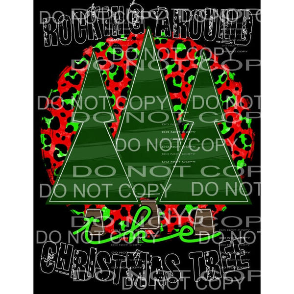 Rocking Around The Christmas Tree Geen Stripe Trees Red Lime