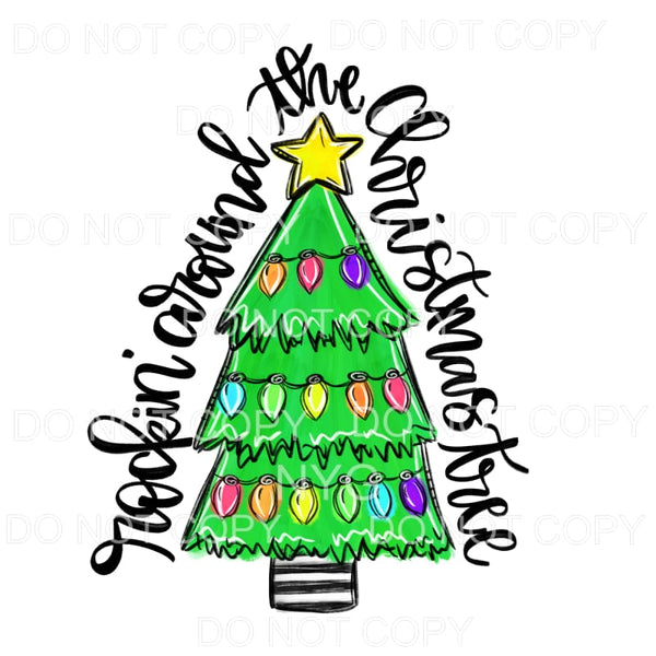 Rocking Around The Christmas Tree Multi Color Lights Yellow 