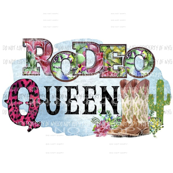 rodeo queen sublimation transfer Heat Transfer