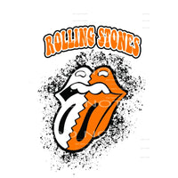 rolling stone orange and white # 88854 Sublimation transfers