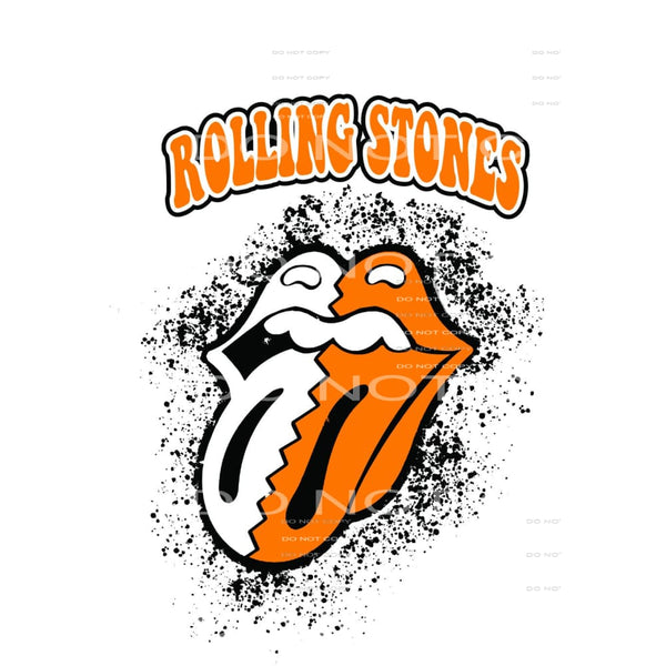 rolling stone orange and white # 88854 Sublimation transfers
