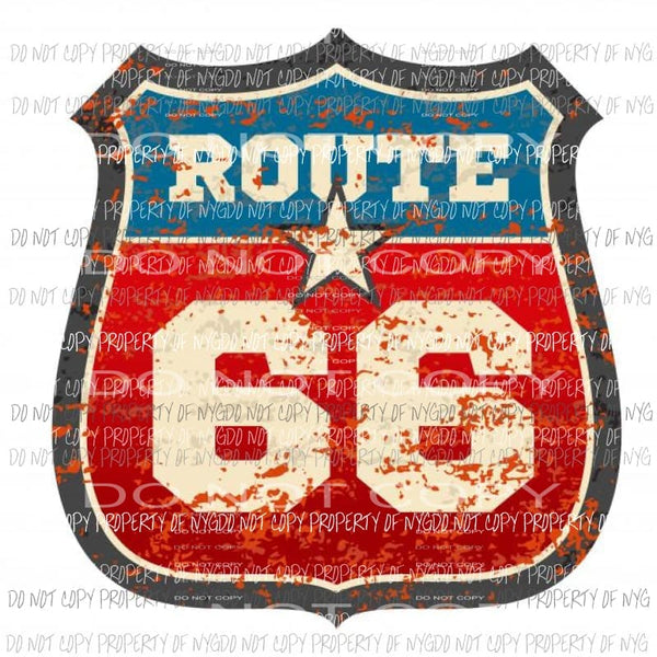 Route 66 Sublimation transfers Heat Transfer