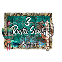 rustic souls boutique custom logo Sublimation transfers -