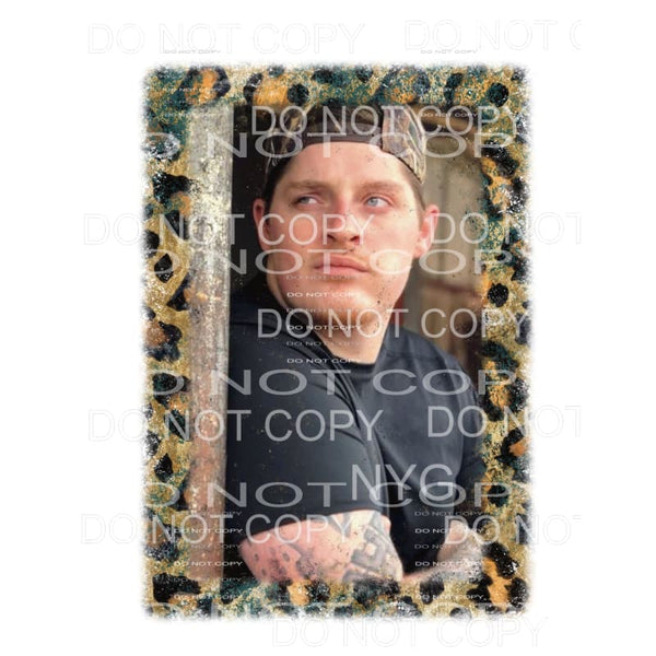 Ryan Upchurch Country Music Leopard Frame Sublimation 