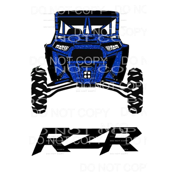 martodesigns - RZR Blue Polaris Off Road Vehicle Sublimation