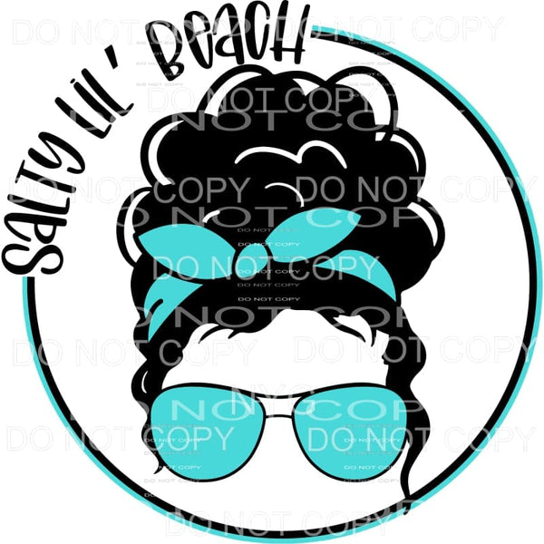 Salty Lil Beach Puff Ball Sublimation transfers - Heat 