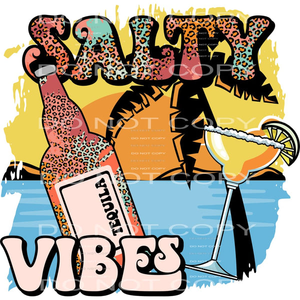 Salty Vibes #4491 Sublimation transfers - Heat Transfer