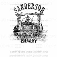 Sanderson Sisters Brewery Hocus Pocus Sublimation transfers Heat Transfer