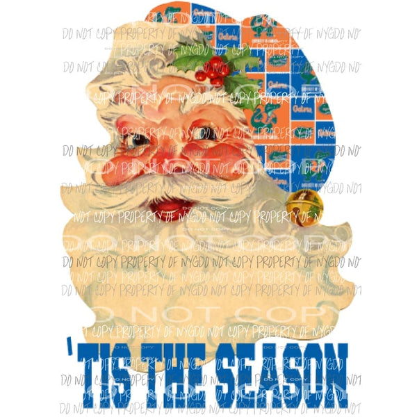 Santa Gators Sublimation transfers Heat Transfer