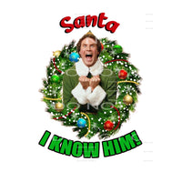 santa I know him #7383 Sublimation transfers - Heat Transfer