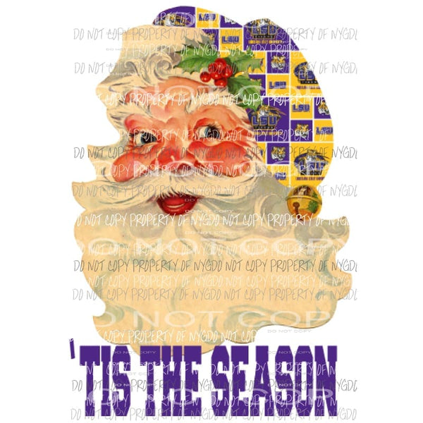 Santa LSU Sublimation transfers Heat Transfer